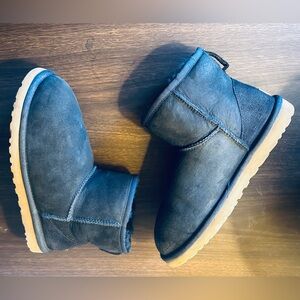 UGG classic mini 2 Navy suede sheepskin water resistant Y2K throwback